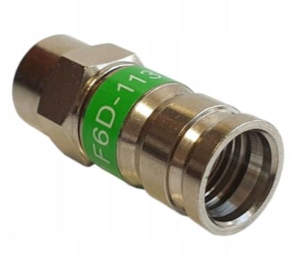 10 sztuk Wtyk Kompresyjny Złączki F 113 na Przewód Kabel TRISHIELD na Arena.pl