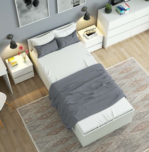 ŁÓŻKO PODNOSZONE CLP 90x200 + STELAŻ BIAŁE na Arena.pl