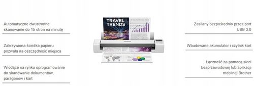 Skaner do dokumentów Brother DS-940DW DS940 Wifi na Arena.pl