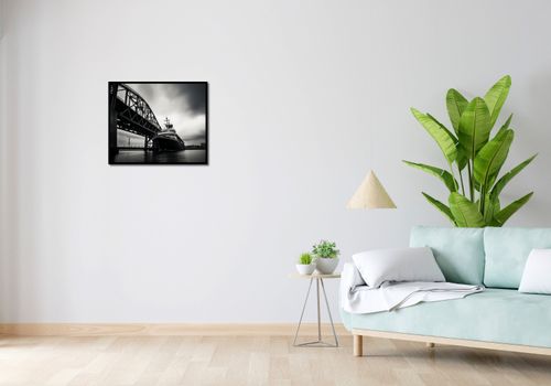 Plakat 60x50cm Statek przy Moście na Arena.pl