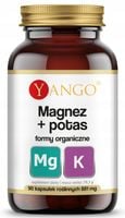 Yango MAGNEZ + POTAS formy organiczne 90kaps wsparcie: UKŁAD NERWOWY SERCE