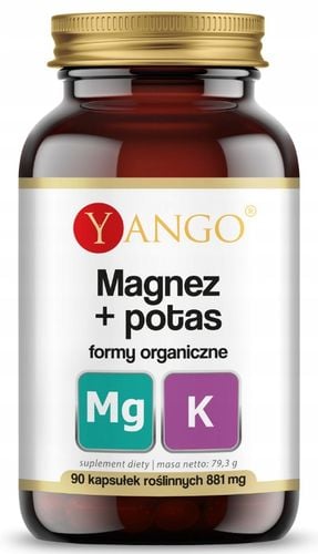 Yango MAGNEZ + POTAS formy organiczne 90kaps wsparcie: UKŁAD NERWOWY SERCE na Arena.pl