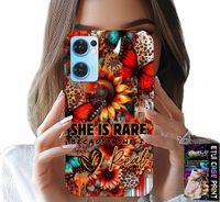 ETUI DO OPPO RENO7 5G - SHE IS RARE, SŁONECZNIKI, KWIATY, MOTYLE