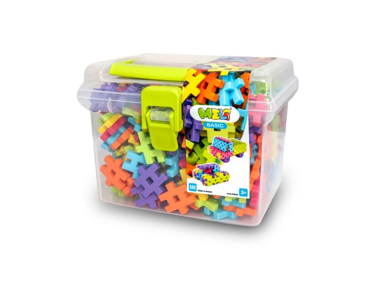 klocki konstrukcyjne Meli Basic Travel Box 250 szt. zdjęcie 1