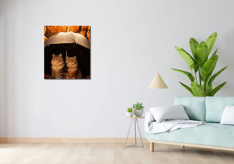 Obraz 60x70cm Jesienny Koci Schron zdjęcie 2