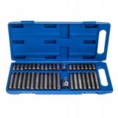 KLUCZE TORX SPLINE IMBUSOWE 40 el. CrV WYSOKA JAKOŚĆ + KASETKA