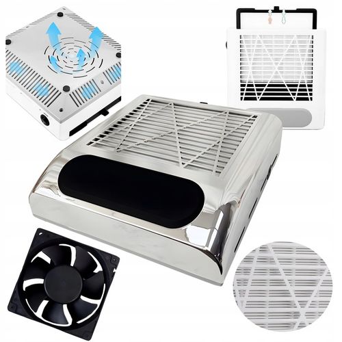 POCHŁANIACZ PYŁU 80W KASETOWY DO PAZNOKCI MANICURE BEZWORKOWY MOCNY + na Arena.pl