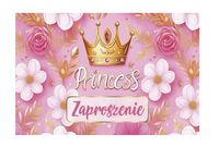 Zaproszenia urodzinowe Princess Księżniczka, 10 szt.