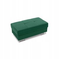 PUFA RIGATTO ZIELONA Pojemnik Podnóżek PUF KRONOS VELVET