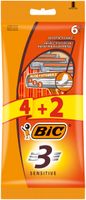 BIC Maszynki do golenia dla mężczyzn 3 ostrzowe 1op.-6szt(4+2 gratis)