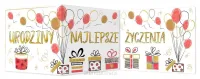 Karnet B6 Urodzinowy, Składany. Prezenty