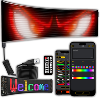 Lampa Samochodowa DIY Pasek LED 10x38cm Diabelskie Oczy LED Oczy Ciężarówki