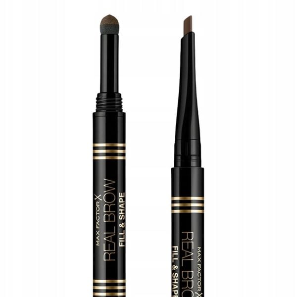 Max Factor Real Brow Fill Shape Dwustronna Kredka Do Brwi 03 Medium Brown zdjęcie 2