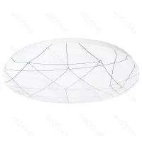 Lampa sufitowa LED 36W 4000lm 3000K z geometrycznym kloszem do salonu