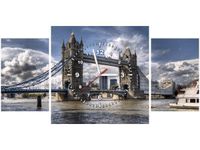 80X40CM ZEGAR ZEGAR ŚCIENNY TOWER OF LONDON OBRAZ