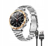 SMARTWATCH ELEGANCKI ZEGAREK WODOODPORNY ROZMOWY TĘTNO CIŚNIENIE TLEN HD