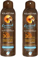 2X OLEJEK DO OPALANIA KOLASTYNA COCONUT PARADISE 30 SPF WODOODPORNY 150 ML