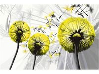 100 70CM OBRAZ PŁÓTNO DMUCHAWCE ŻÓŁCI PŁÓTNO RAMA