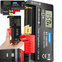 MIERNIK BATERII I AKUMULATORKÓW CYFROWY TESTER AA AAA Z WYŚWIETLACZEM LCD
