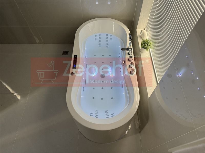 PIĘKNA OWALNA WANNA Z HYDROMASAŻEM 170X80 z 1 ODLEW GRZAŁKA zdjęcie 55