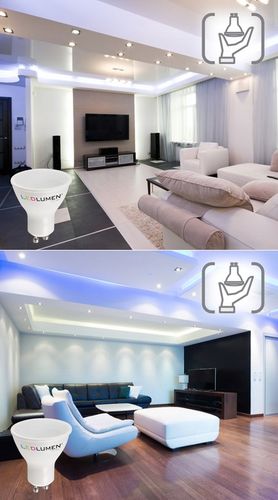 Zestaw 10x Żarówka LED GU10 7W=50W SMD 638lm Premium Nie Mruga Ciepła na Arena.pl