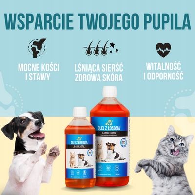 LAB V Olej z łososia dla psów i kotów 1000ml na Arena.pl