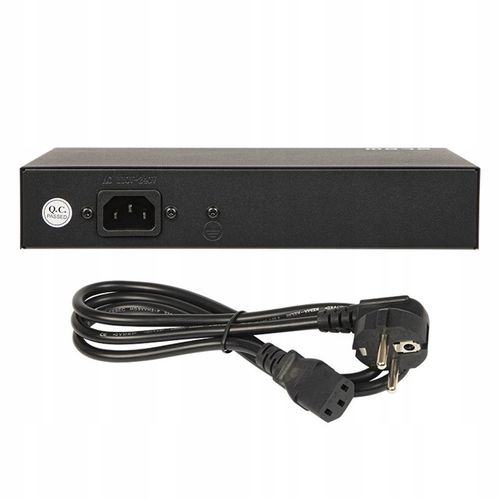 SWITCH POE DO KAMER 4xPOE 100Mbps 2xUpLINK 75W BLOW Extend mode na Arena.pl