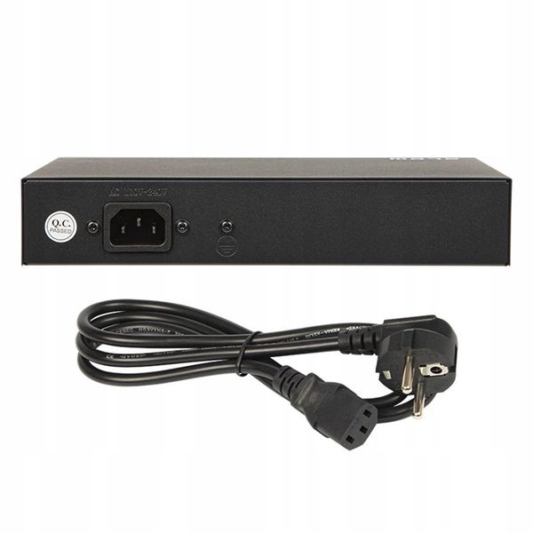 SWITCH POE DO KAMER 4xPOE 100Mbps 2xUpLINK 75W BLOW Extend mode zdjęcie 6