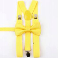 Komplet SZELKI męskie żółte i MUCHA męska żółta