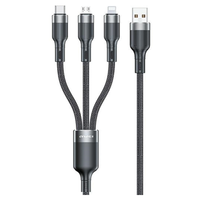 AWEI kabel CL-975 usb-c/lightning/micro  3w1 czarny/black