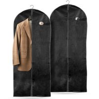 2x Pokrowiec na Ubrania Odzież Garnitur Koszulę Płaszcz Sukienkę Ochronny