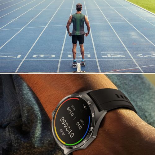 SMARTWATCH męski Rubicon F38 black/black silicon PROF na Arena.pl