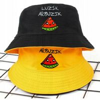 KAPELUSZ BAWEŁNIANY BUCKET HAT CZAPKA BAWEŁNIANA RYBACZKA DWUSTRONNY 2w1