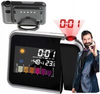 AP28 STACJA POGODY BUDZIK ZEGAR PROJEKTOR ZEGAREK