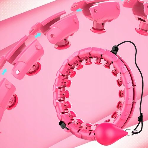 HULA HOP Z OBCIĄŻENIEM ODCHUDZAJĄCE KOŁO Z WYPUSTKAMI MASAŻER OBCIĄŻNIK na Arena.pl