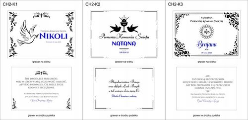 Prezent na KOMUNIE ŚWIĘTĄ pamiątka PUDEŁKO +GRAWER na Arena.pl