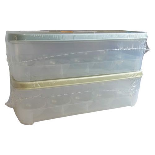 Pojemnik plastikowy na jajka z pokrywką 2szt na Arena.pl