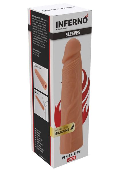 Penis Sleeve Liquid Silicone 20 Cm zdjęcie 2