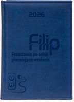 KALENDARZ A5 2026 dzienny PLANER z grawerem TWOIM IMIENIEM TEKSTEM