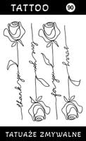 Tatuaże zmywalne Róże