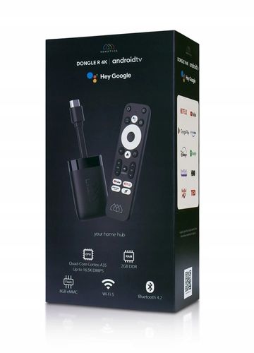 Android SMART TV Homatics Dongle R przystawka stick 4K z Android TV 14 na Arena.pl