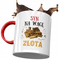 Kubek Czerwony Dla Syna Na Dzień Dziecka Prezent Z Nadrukiem Ze Zdjęciem