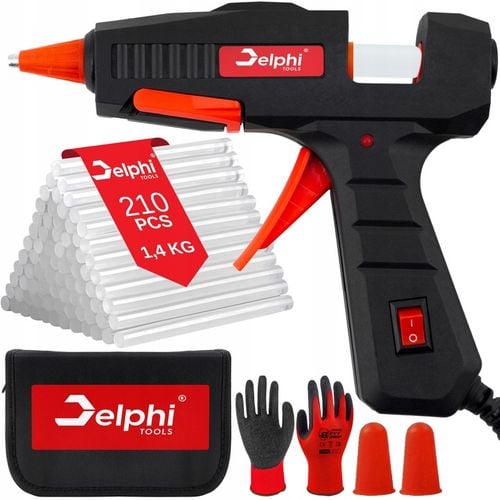 PISTOLET DO KLEJU NA GORĄCO DO KLEJENIA KLEJARKA 100W 210x WKŁADY 7mm na Arena.pl