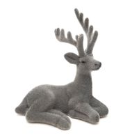 RENIFER OZDOBNY DEKORACJA NA STÓŁ JELONEK SZARY