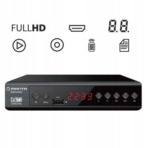 TUNER DEKODER DVBT2 DVBT 2 TV NAZIEMNEJ HEVC H.265 HDMI PVR EPG FULL na Arena.pl