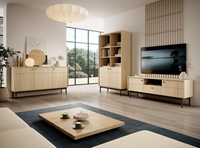 Meblościanka Zestaw Mebli Do Salonu 1 Dąb Linea JAPI PS - 2 Kolory