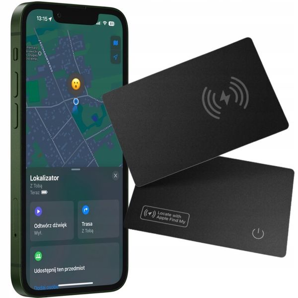 LOKALIZATOR PORTFELA KARTA GPS MINI DŹWIĘKOWY BLUETOOTH FIND MY TAG TRACKER zdjęcie 1