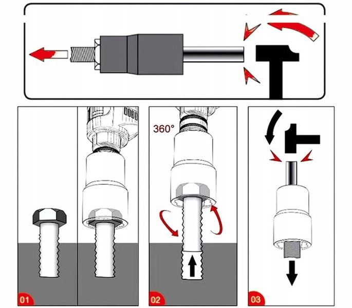 NASADKI DO USZKODZONYCH OBROBIONYCH ŚRUB NAKRĘTEK zdjęcie 5