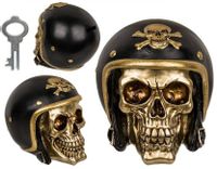 Skarbonka czacha czaszka motocyklisty