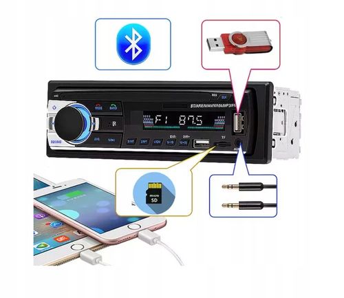 Radio Samochodowe 1DIN BLUETOOTH MIKROFON USB SD na Arena.pl